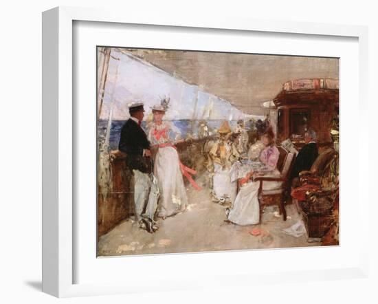 Yachting in the Archipelago, C.1898 (Sketch)-Henri Gervex-Framed Giclee Print