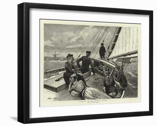 Yachting on the Norfolk Broads-Arthur Hopkins-Framed Giclee Print