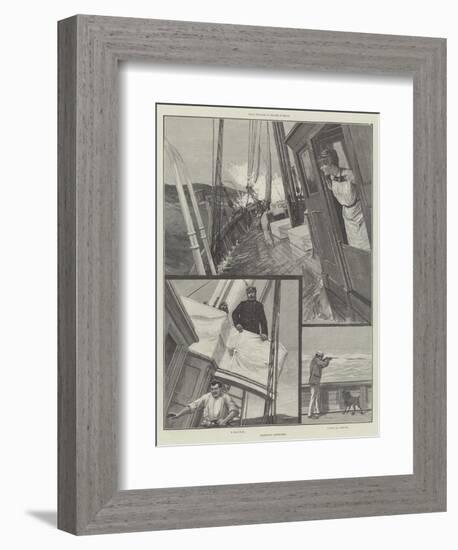 Yachting Sketches-null-Framed Giclee Print