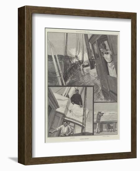 Yachting Sketches-null-Framed Giclee Print