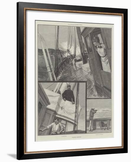 Yachting Sketches-null-Framed Giclee Print