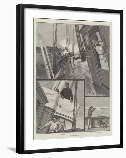 Yachting Sketches-null-Framed Giclee Print