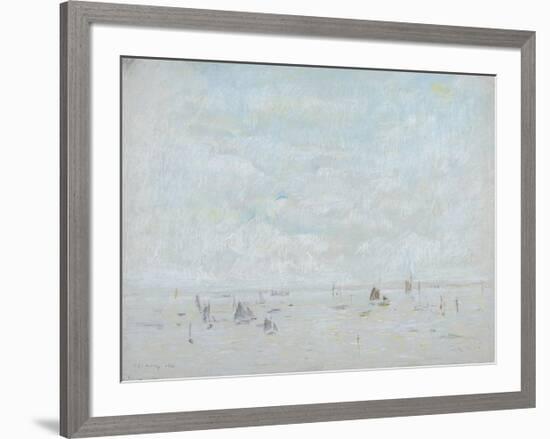 Yachts, 1920-Laurence Stephen Lowry-Framed Premium Giclee Print