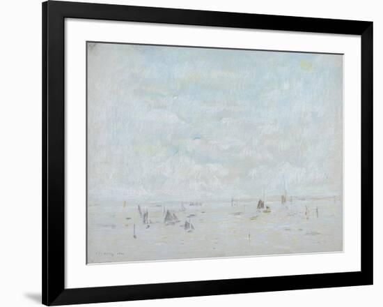 Yachts, 1920-Laurence Stephen Lowry-Framed Premium Giclee Print