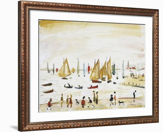 Yachts, 1959-Laurence Stephen Lowry-Framed Premium Giclee Print