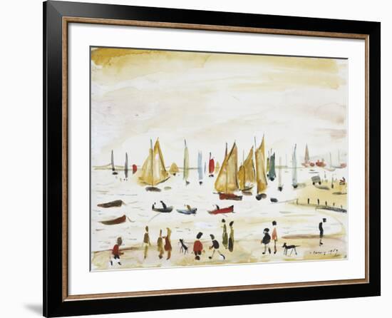 Yachts, 1959-Laurence Stephen Lowry-Framed Premium Giclee Print