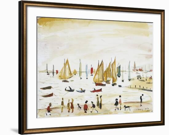 Yachts, 1959-Laurence Stephen Lowry-Framed Premium Giclee Print