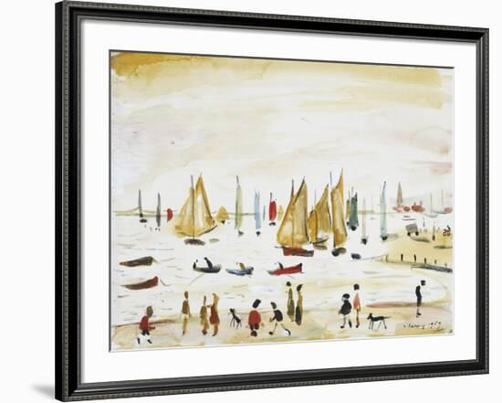 Yachts, 1959-Laurence Stephen Lowry-Framed Premium Giclee Print