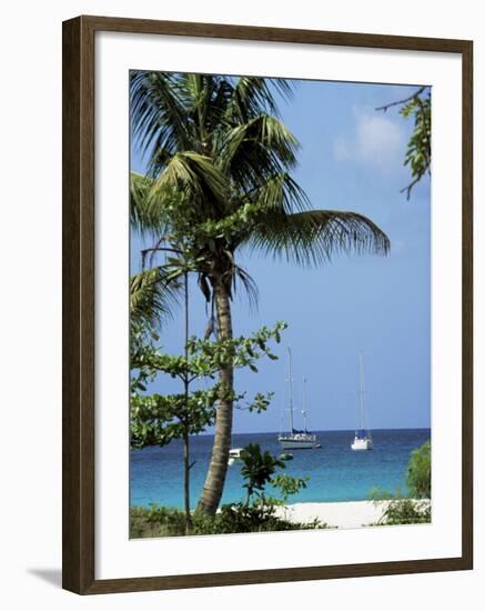 Yachts and Palms, Barbados, West Indies, Caribbean, Central America-J Lightfoot-Framed Photographic Print