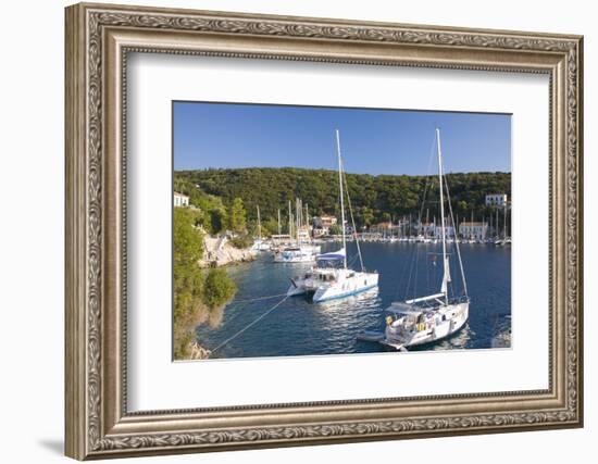 Yachts at Anchor in the Pretty Harbour, Kioni, Ithaca (Ithaki)-Ruth Tomlinson-Framed Photographic Print