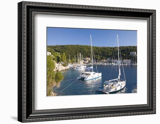 Yachts at Anchor in the Pretty Harbour, Kioni, Ithaca (Ithaki)-Ruth Tomlinson-Framed Photographic Print