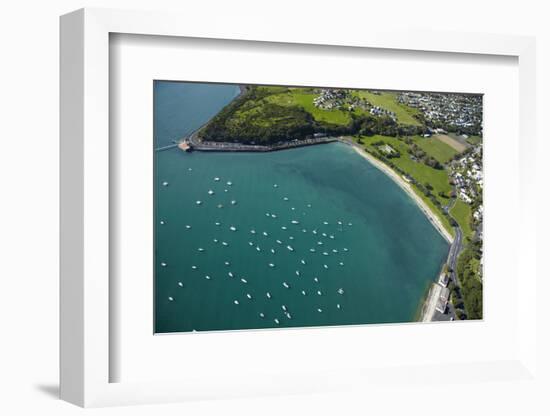 Yachts at Okahu Bay, and Bastion Point, Auckland, North Island, New Zealand-David Wall-Framed Photographic Print