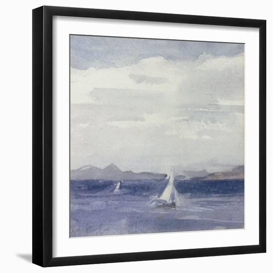 Yachts at Sea-Francis Campbell Boileau Cadell-Framed Giclee Print