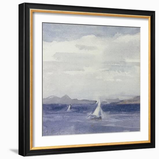 Yachts at Sea-Francis Campbell Boileau Cadell-Framed Giclee Print