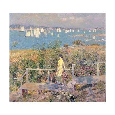 Yachts Gloucester 1889 Giclee Print By Childe Hassam Art Com