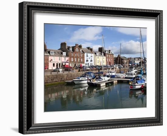 Yachts in the Harbour at Arbroath, Angus, Scotland, United Kingdom, Europe-Mark Sunderland-Framed Photographic Print