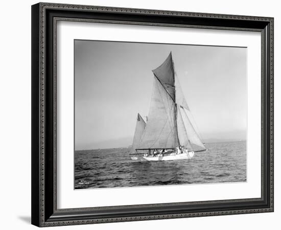 Yachts-Lipton Cup Races, Gwendolin, 1914-Asahel Curtis-Framed Giclee Print