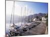 Yachts, Livadhia, Island of Tilos, Dodecanese, Greece-Ken Gillham-Mounted Photographic Print