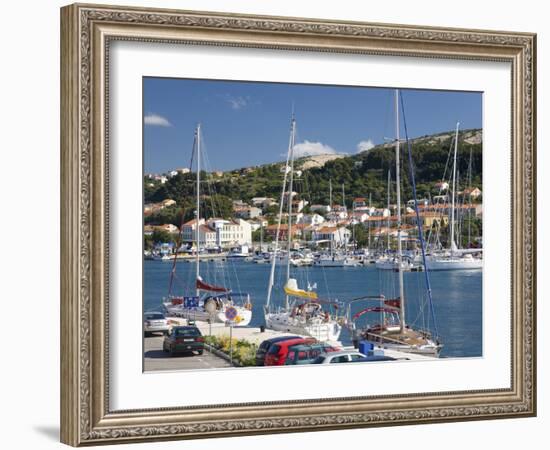 Yachts Moored in the Harbour, Rab Town, Island of Rab, Primorje-Gorski Kotar, Croatia, Europe-Ruth Tomlinson-Framed Photographic Print