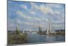 Yachts on the River Ant - Norfolk Broads, 2008-John Sutton-Mounted Giclee Print