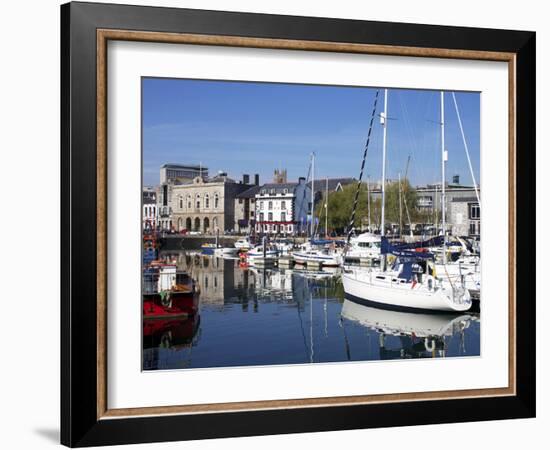 Yachts, the Barbican, Plymouth, Devon, England, United Kingdom, Europe-Jeremy Lightfoot-Framed Photographic Print