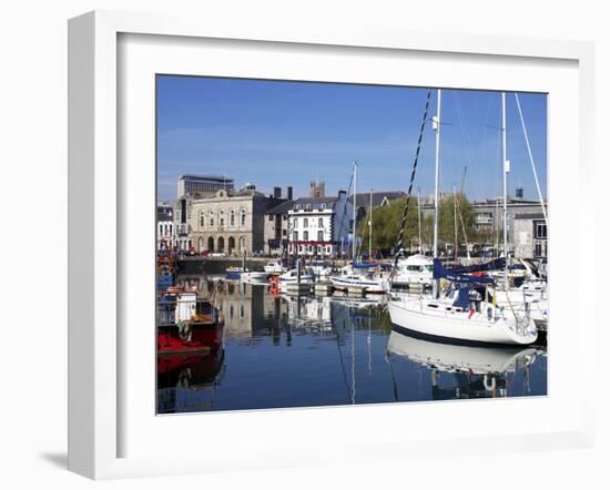 Yachts, the Barbican, Plymouth, Devon, England, United Kingdom, Europe-Jeremy Lightfoot-Framed Photographic Print