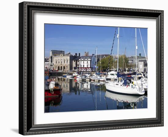 Yachts, the Barbican, Plymouth, Devon, England, United Kingdom, Europe-Jeremy Lightfoot-Framed Photographic Print