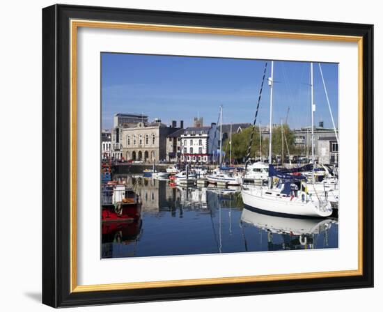 Yachts, the Barbican, Plymouth, Devon, England, United Kingdom, Europe-Jeremy Lightfoot-Framed Photographic Print