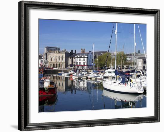 Yachts, the Barbican, Plymouth, Devon, England, United Kingdom, Europe-Jeremy Lightfoot-Framed Photographic Print