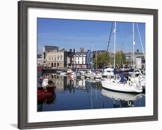 Yachts, the Barbican, Plymouth, Devon, England, United Kingdom, Europe-Jeremy Lightfoot-Framed Photographic Print