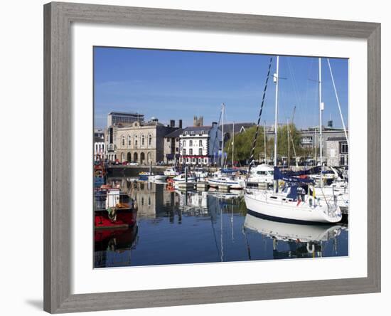 Yachts, the Barbican, Plymouth, Devon, England, United Kingdom, Europe-Jeremy Lightfoot-Framed Photographic Print