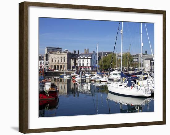 Yachts, the Barbican, Plymouth, Devon, England, United Kingdom, Europe-Jeremy Lightfoot-Framed Photographic Print