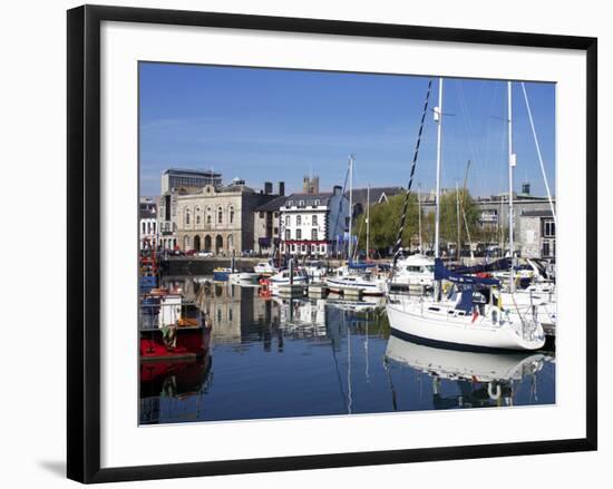 Yachts, the Barbican, Plymouth, Devon, England, United Kingdom, Europe-Jeremy Lightfoot-Framed Photographic Print