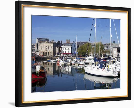 Yachts, the Barbican, Plymouth, Devon, England, United Kingdom, Europe-Jeremy Lightfoot-Framed Photographic Print