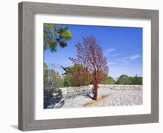 Yad Vashem Holocaust Memorial, Partisans Panorama Memorial Tree, Mount Herzl, Jerusalem, Israel-Gavin Hellier-Framed Photographic Print