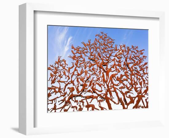 Yad Vashem Holocaust Memorial, Partisans Panorama Memorial Tree, Mount Herzl, Jerusalem, Israel-Gavin Hellier-Framed Photographic Print