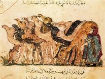 Caravan of Pilgrims in Ramleh (From a Manuscript of Maqâmât of Al-Harîr), 1237-Yahya ibn Mahmud Al-Wasiti-Giclee Print