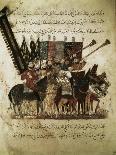Caravan of Pilgrims in Ramleh (From a Manuscript of Maqâmât of Al-Harîr), 1237-Yahya ibn Mahmud Al-Wasiti-Mounted Giclee Print