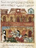 Caravan of Pilgrims in Ramleh (From a Manuscript of Maqâmât of Al-Harîr), 1237-Yahya ibn Mahmud Al-Wasiti-Mounted Giclee Print