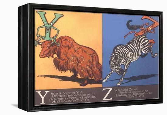 Yak and Zebra-null-Framed Stretched Canvas