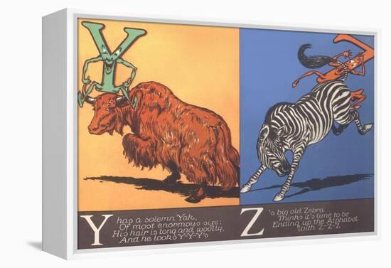 Yak and Zebra-null-Framed Stretched Canvas