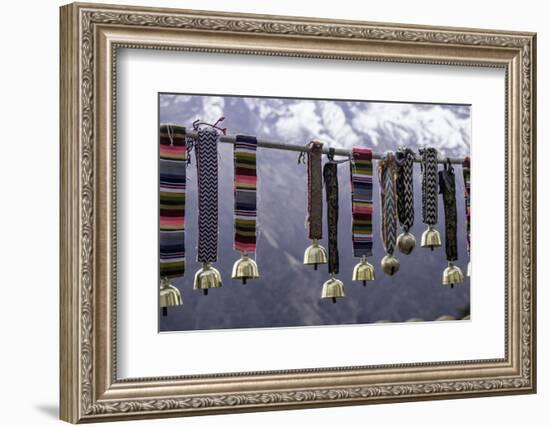 Yak Bells on Sale in a Small Market Town in the Sagarmatha National Park, Nepal, Asia-John Woodworth-Framed Photographic Print