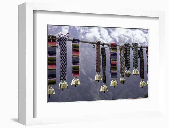 Yak Bells on Sale in a Small Market Town in the Sagarmatha National Park, Nepal, Asia-John Woodworth-Framed Photographic Print