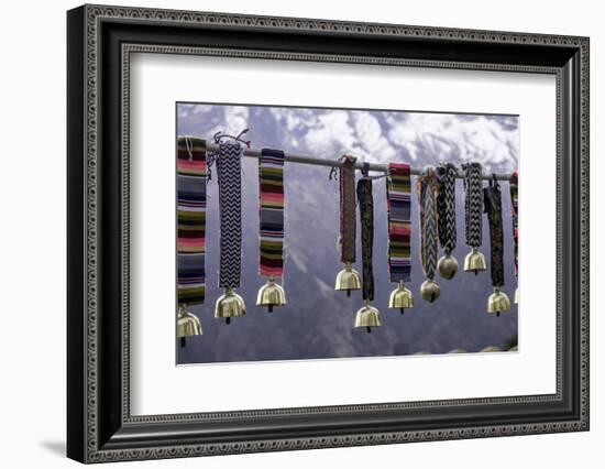 Yak Bells on Sale in a Small Market Town in the Sagarmatha National Park, Nepal, Asia-John Woodworth-Framed Photographic Print