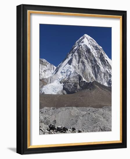 Yak on a Trail Below Kala Pattar and Pumori, 7165M, Sagarmatha National Park, Himalayas-Christian Kober-Framed Photographic Print