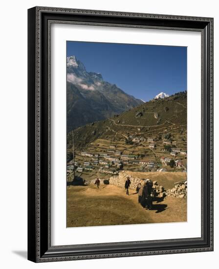 Yak Used for Transporting Goods Leaving the Village of Namche Bazaar in the Khumbu Region, Nepal-Wilson Ken-Framed Photographic Print