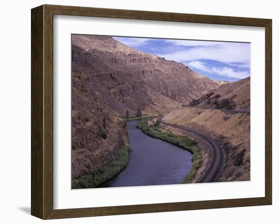 Yakima Canyon and Yakima River, Kittitas County, Washington-Jamie & Judy Wild-Framed Photographic Print