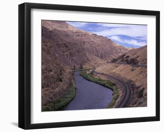 Yakima Canyon and Yakima River, Kittitas County, Washington-Jamie & Judy Wild-Framed Photographic Print