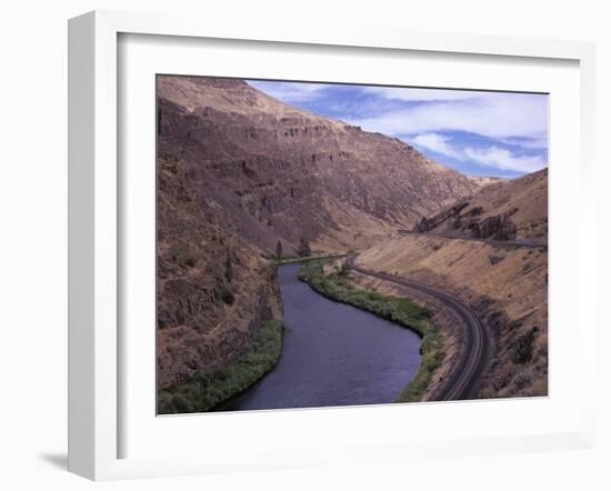 Yakima Canyon and Yakima River, Kittitas County, Washington-Jamie & Judy Wild-Framed Photographic Print