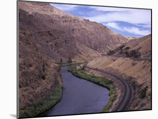 Yakima Canyon and Yakima River, Kittitas County, Washington-Jamie & Judy Wild-Mounted Photographic Print